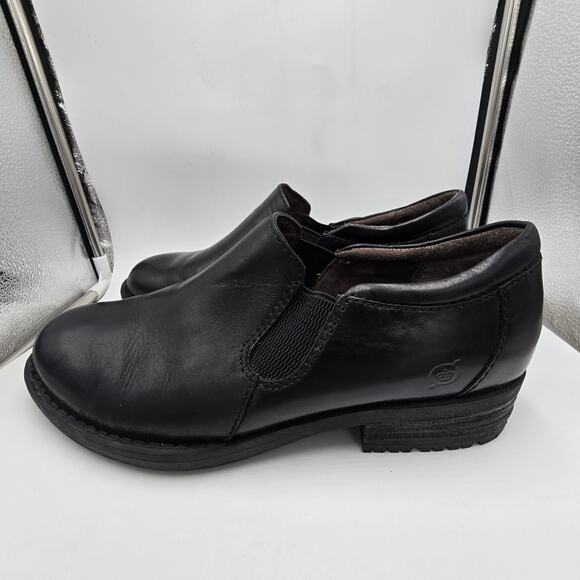 Born Leather Slip-On Low Shoe Boot Mens Sz 9M Black Comfort EUC Casual Work main image 9
